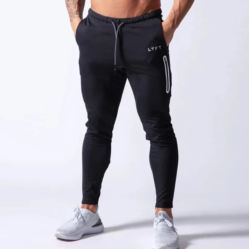 Men's Gym Pants With Side Zipper (LYFT)