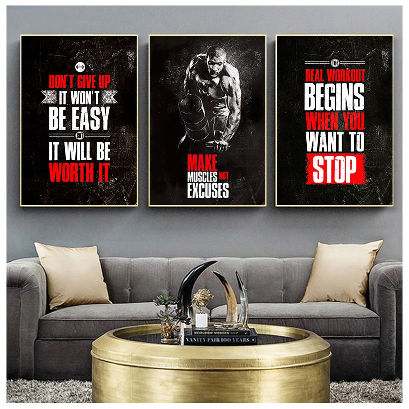 Fitness Motivational Canvas/Posters