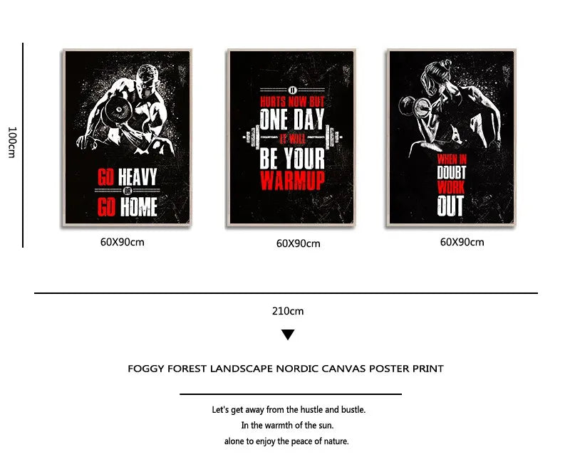 Fitness Motivational Canvas/Posters