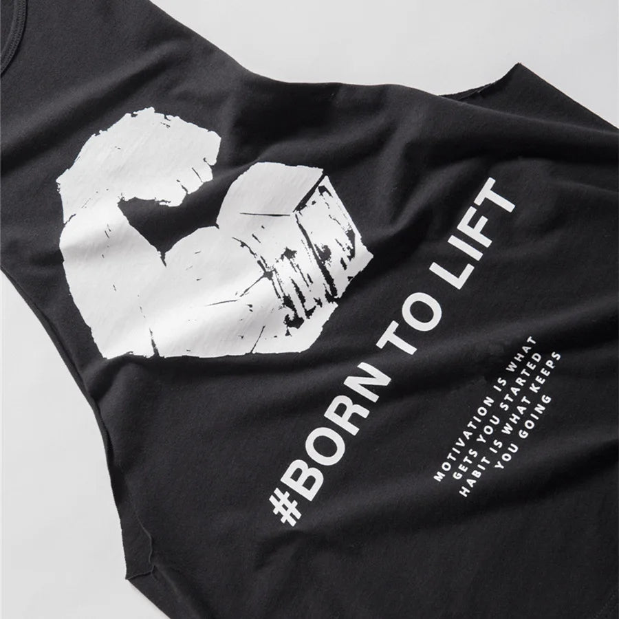 "BORN TO LIFT" Men's Gym Tank Top