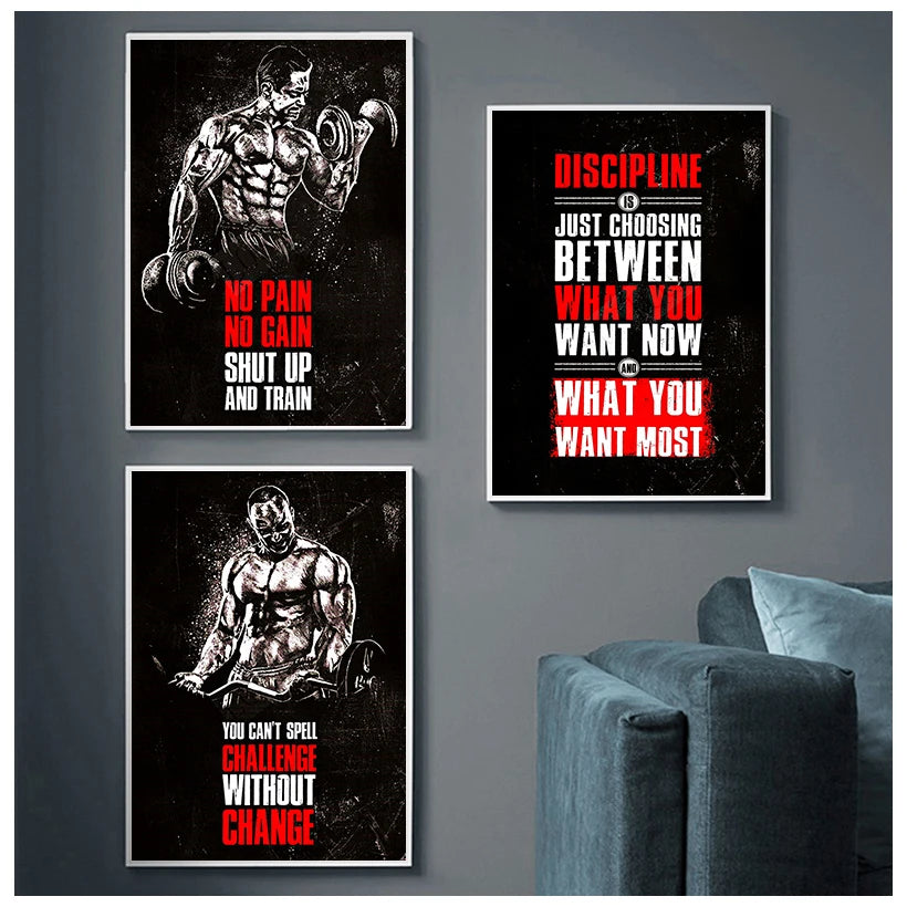 Fitness Motivational Canvas/Posters