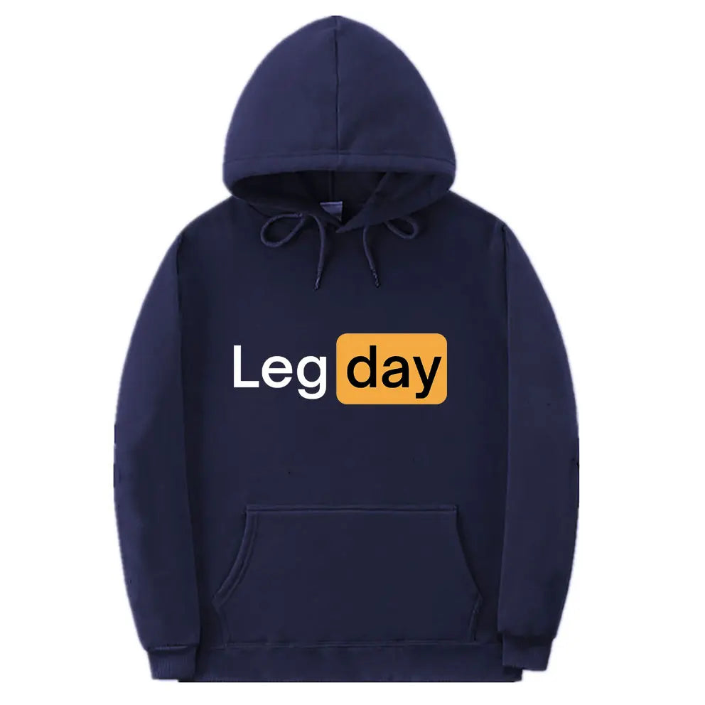 "LEG DAY" Men's Gym Hoodie