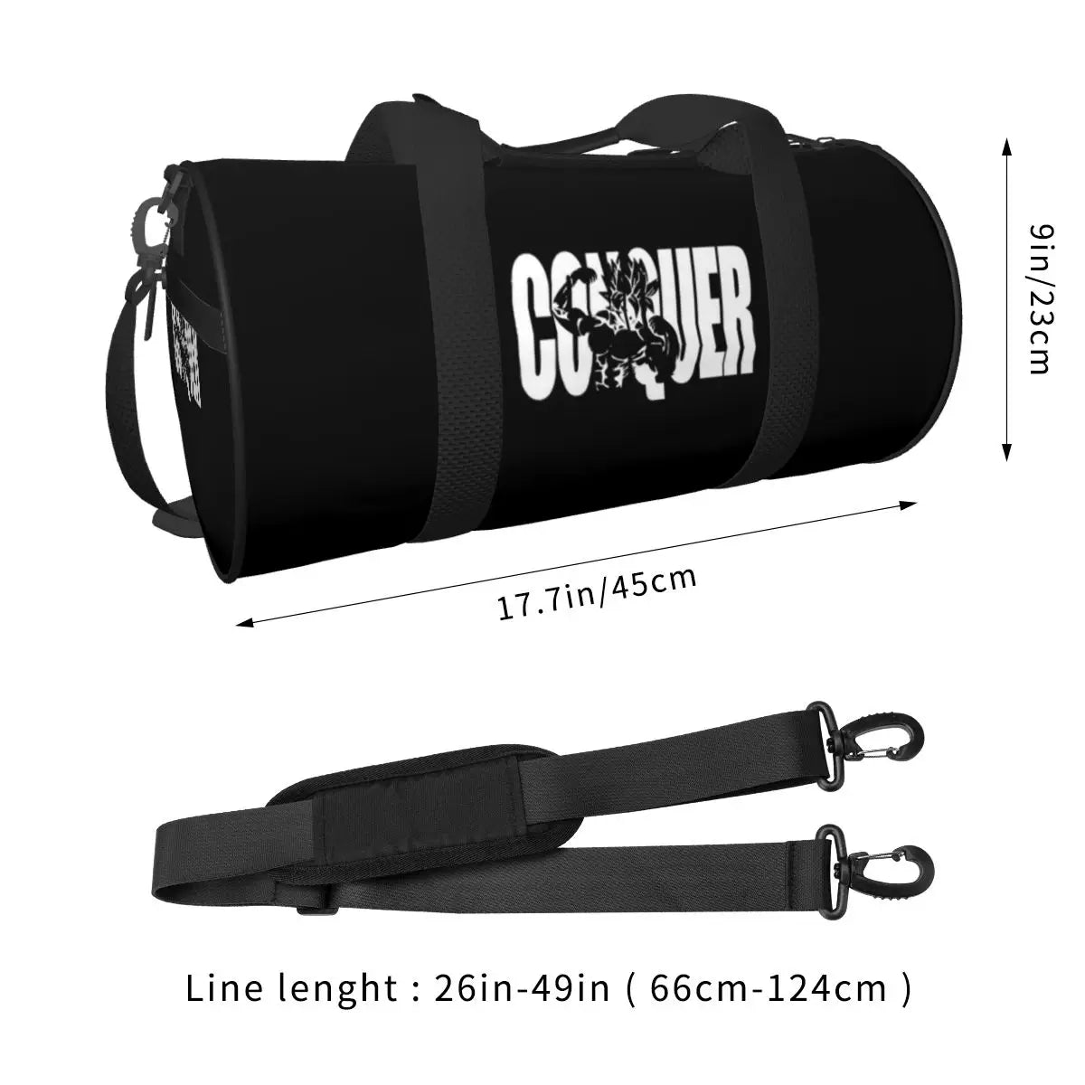 Anime Gym Handbag "CONQUER" (UNISEX)