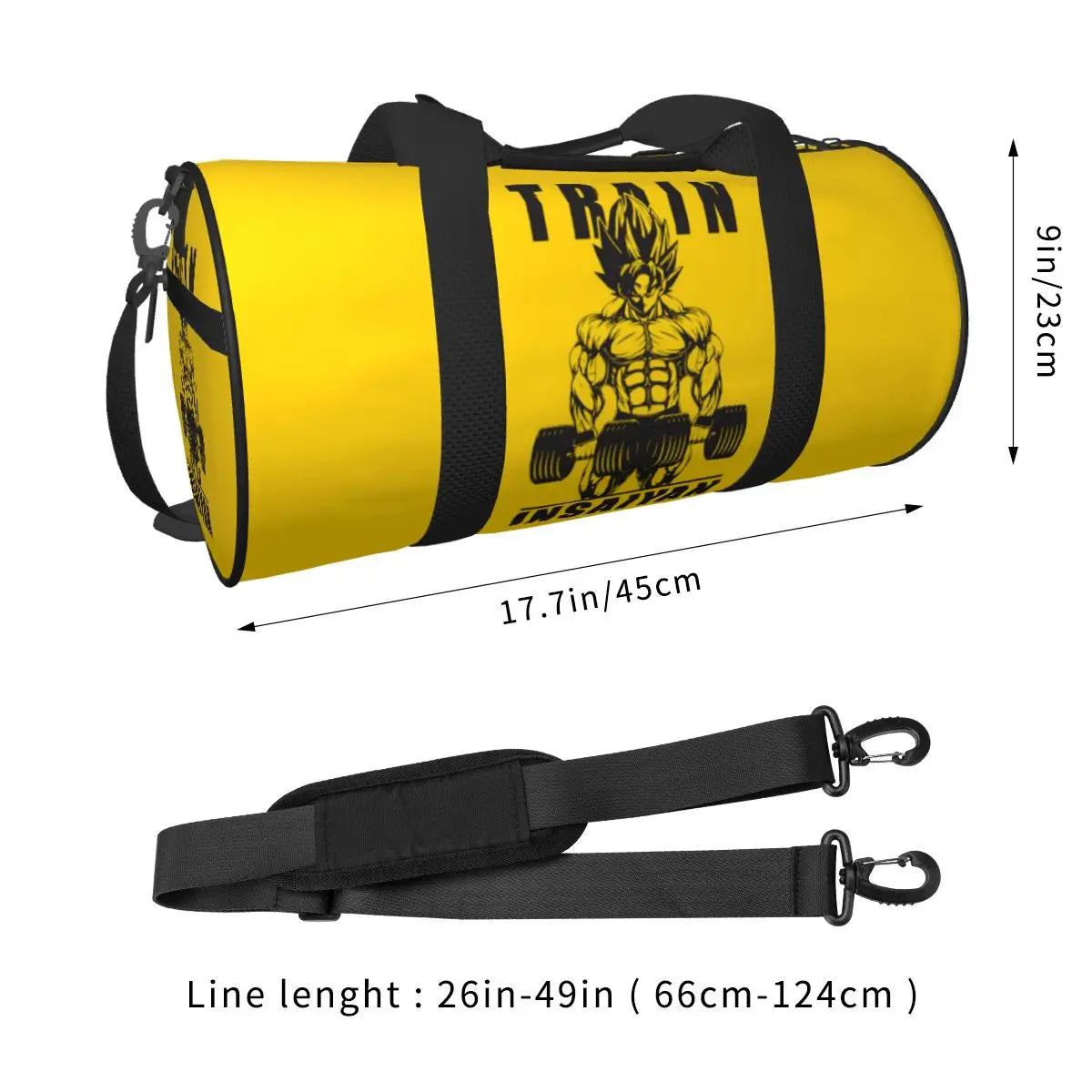 Anime Gym Handbag "TRAIN INSAIYAN" (UNISEX)