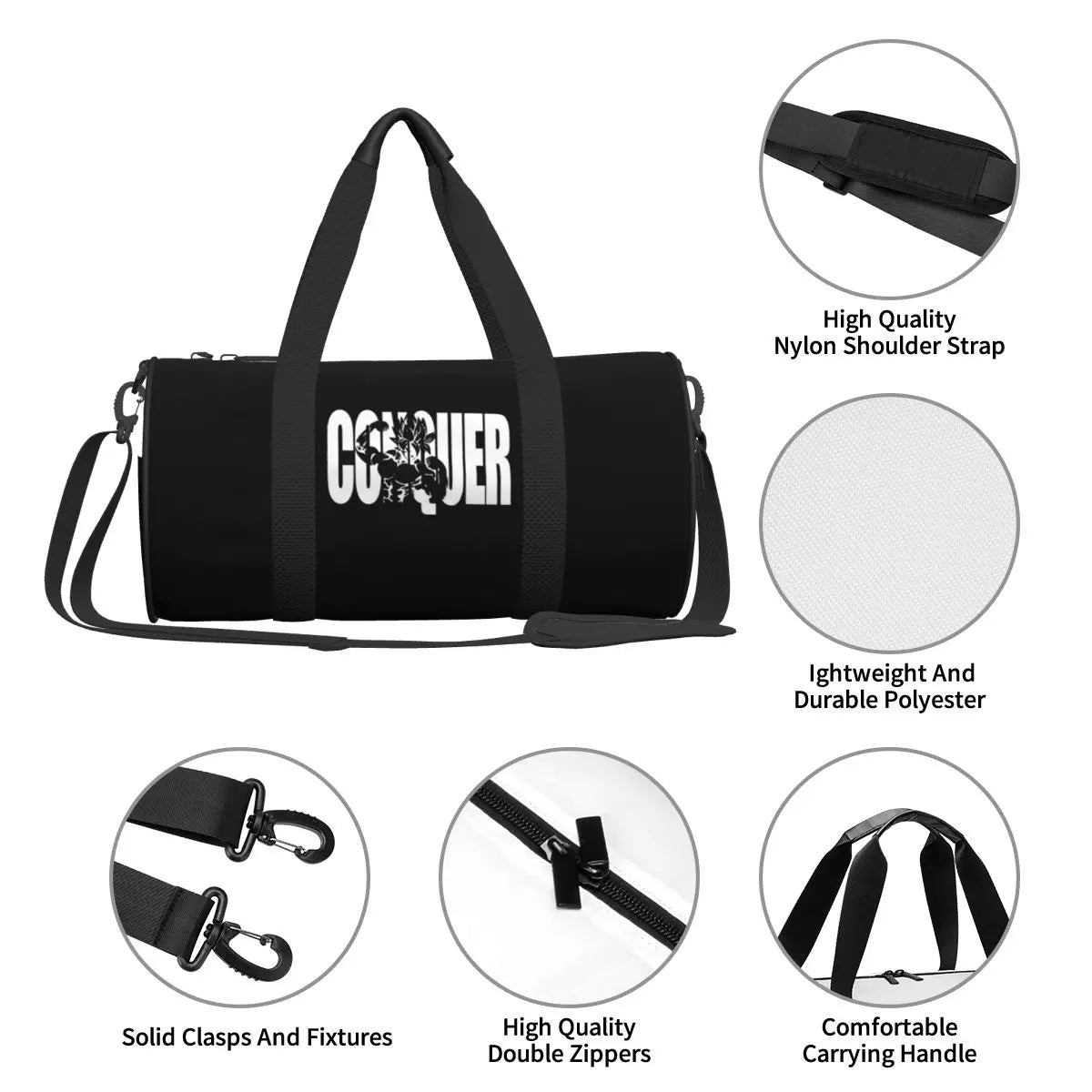 Anime Gym Handbag "CONQUER" (UNISEX)