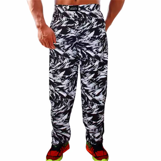 Bodybuilding Baggy Pants High Elastic Cotton