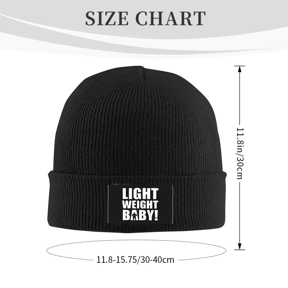 "LIGHTWEIGHT BABY" Fitness Beanie Hat (UNISEX)