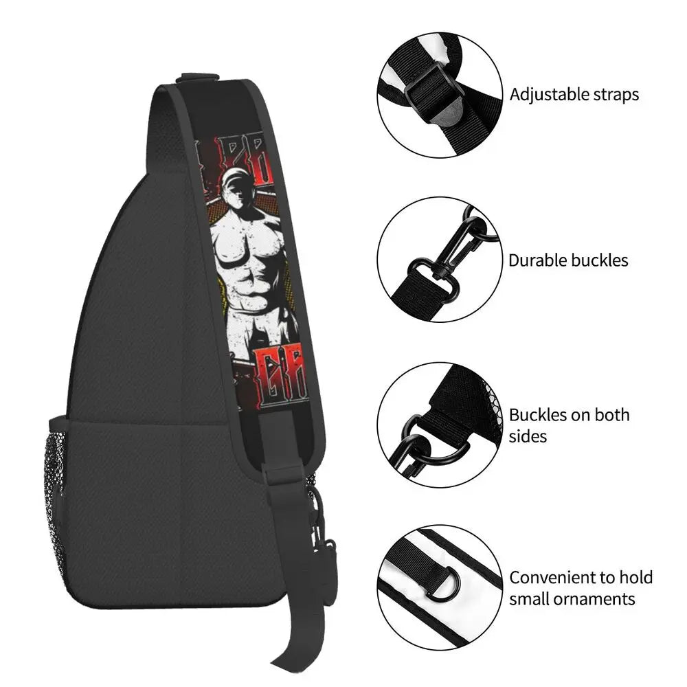 Men's Gym Shoulder Crossbody Chest Backpack