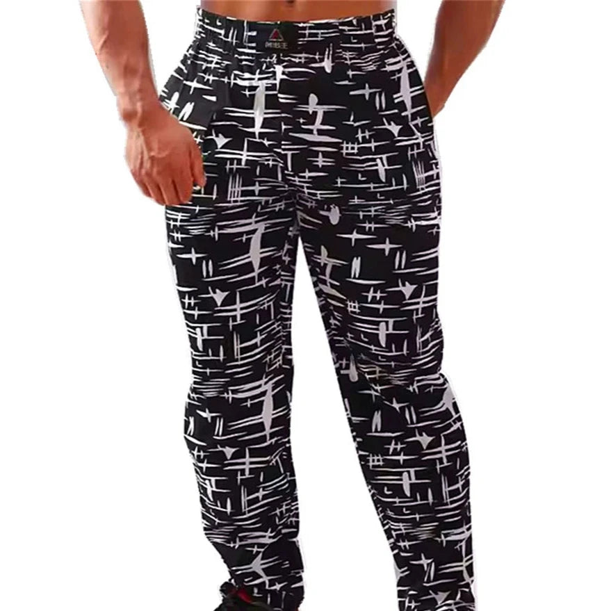 Bodybuilding Baggy Pants High Elastic Cotton