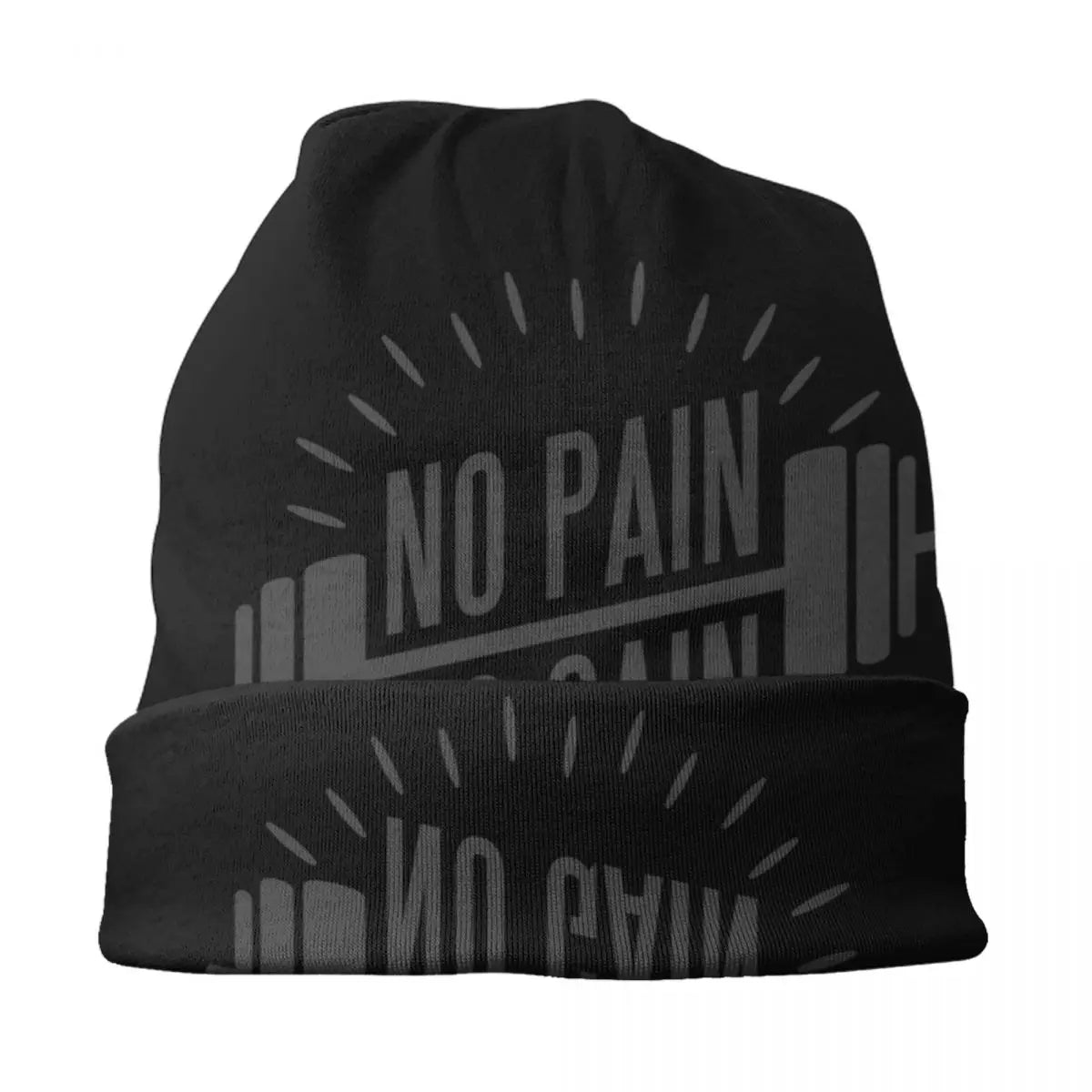 "NO PAIN NO GAIN" Fitness Beanie Hat (UNISEX)
