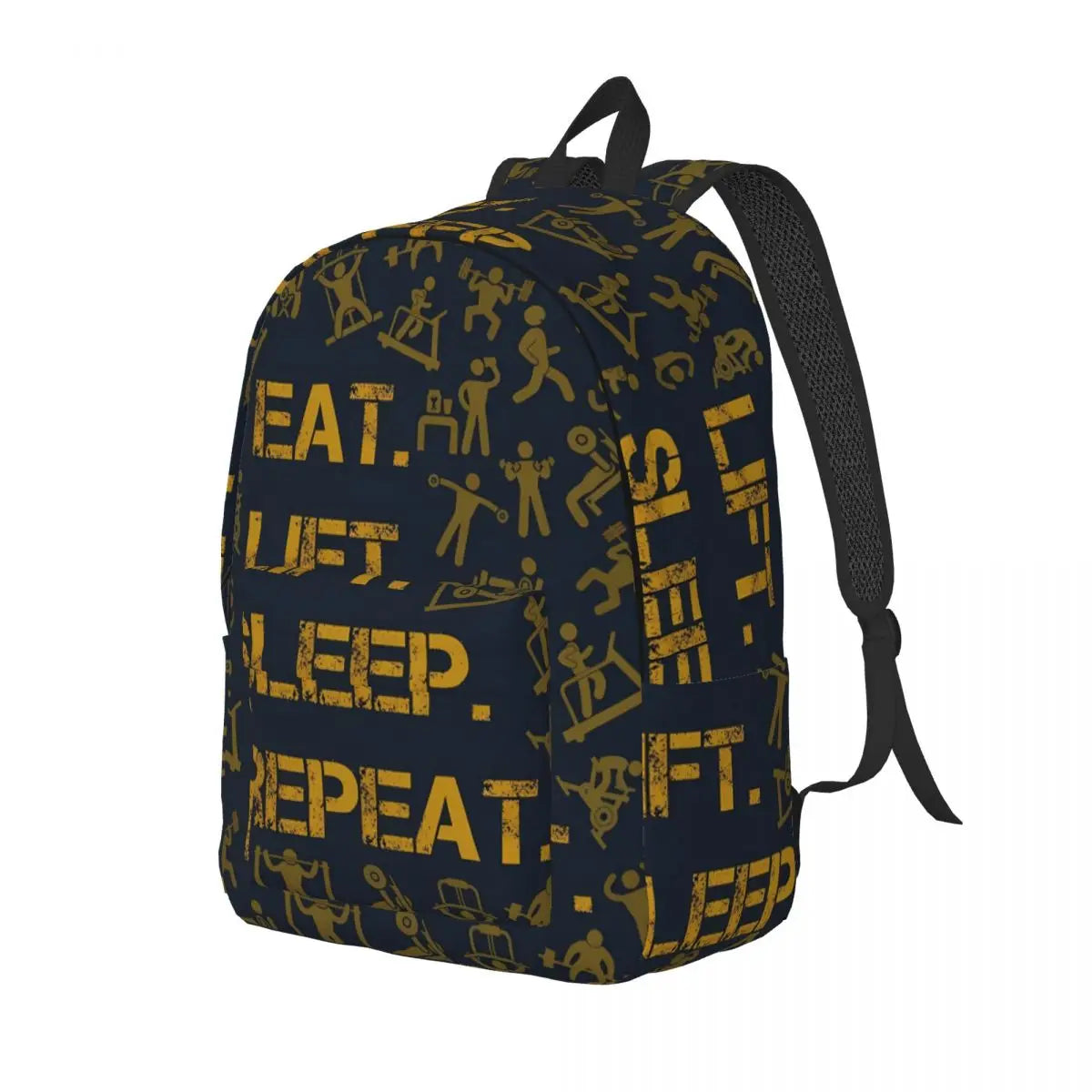 "EAT LIFT SLEEP REPEAT" Backpack (UNISEX)