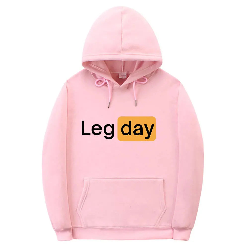 "LEG DAY" Men's Gym Hoodie