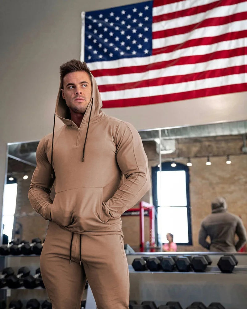 Men's Gym Sportswear/Tracksuit (Sweatshirt Hoodie/Gym Pant)