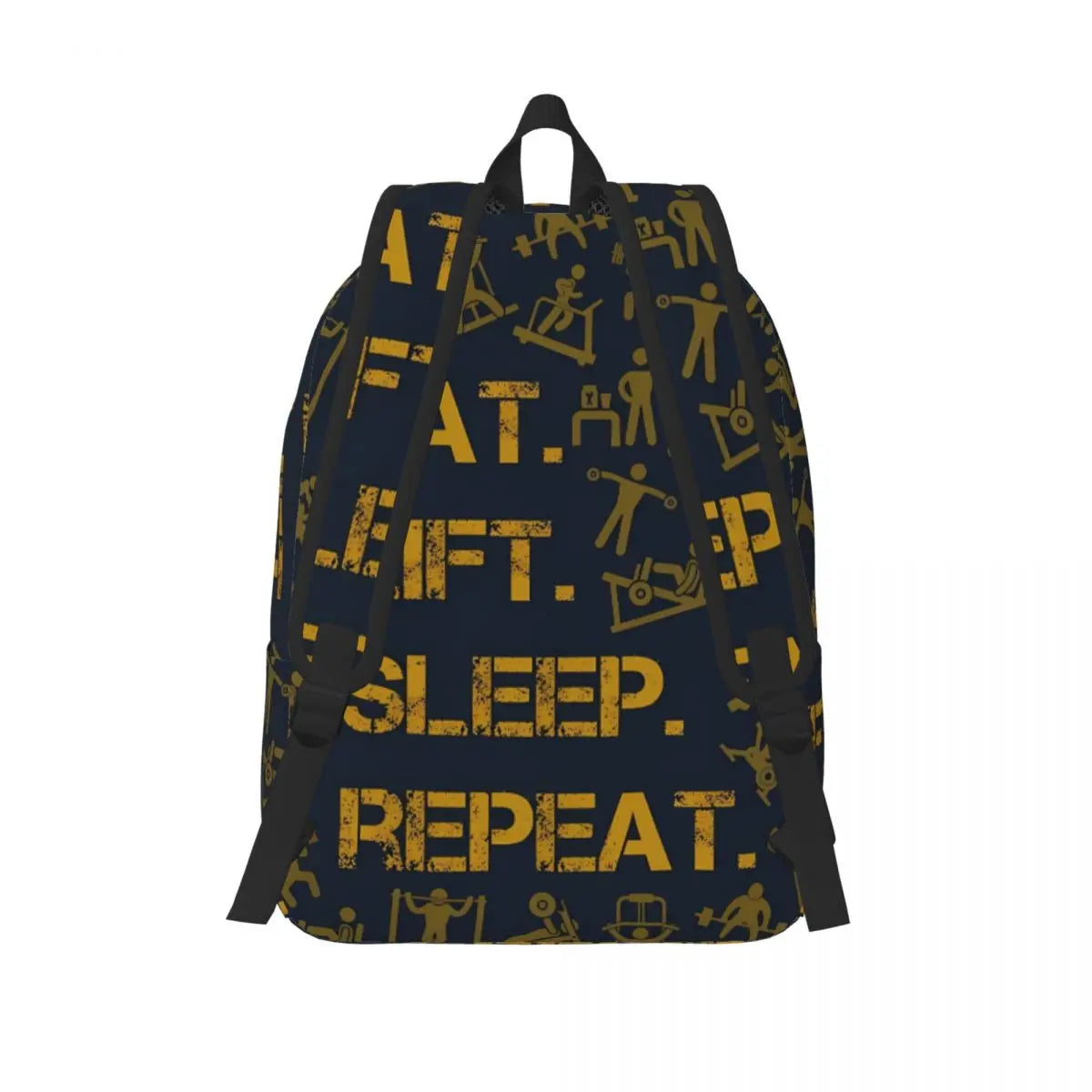 "EAT LIFT SLEEP REPEAT" Backpack (UNISEX)