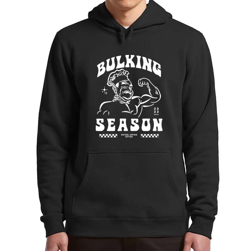 "BULKING SEASON" Men's Gym Hoodie