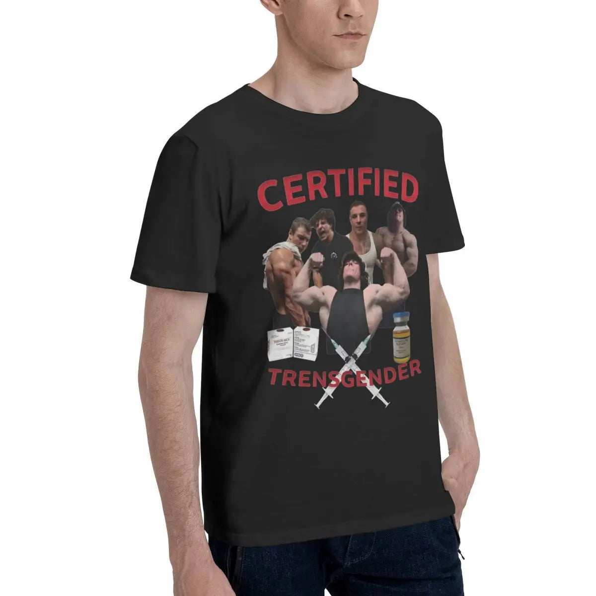 "Sam Sulek & Tren Twins" T-Shirt "CERTIFIED TRENSGENDER