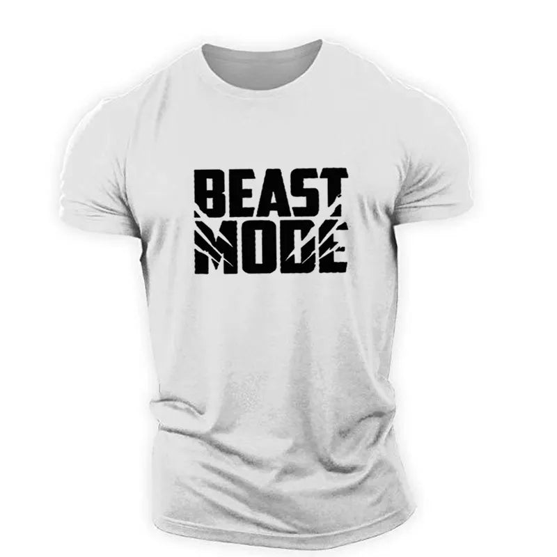 "BEAST MODE" Men's Gym Short Sleeve Casual T-Shirt (Muscle Fit)