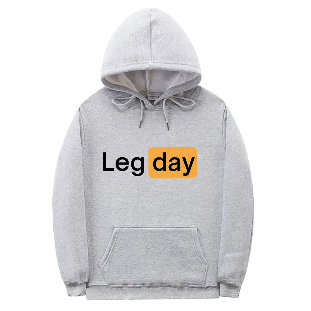 "LEG DAY" Men's Gym Hoodie