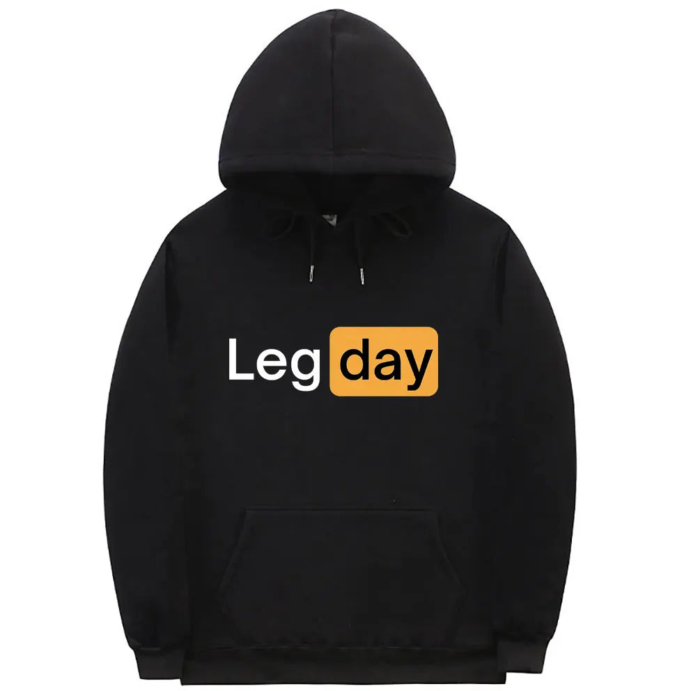 "LEG DAY" Men's Gym Hoodie