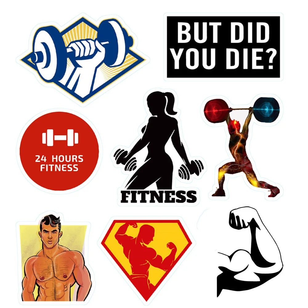 Fitness Inspirational Stickers 10/30/50/100 Pcs