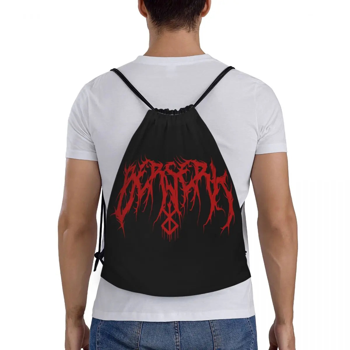 Anime Berserk Logo Drawstring Backpack