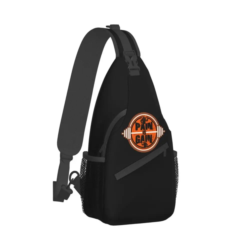 Men's Gym Shoulder Crossbody Chest Backpack